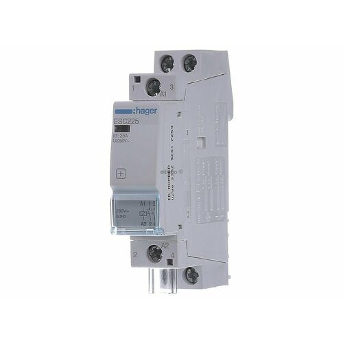 Монтажный контактор 230V AC 2 NO / 0 NC ESC225 – Hager – 3250612400669