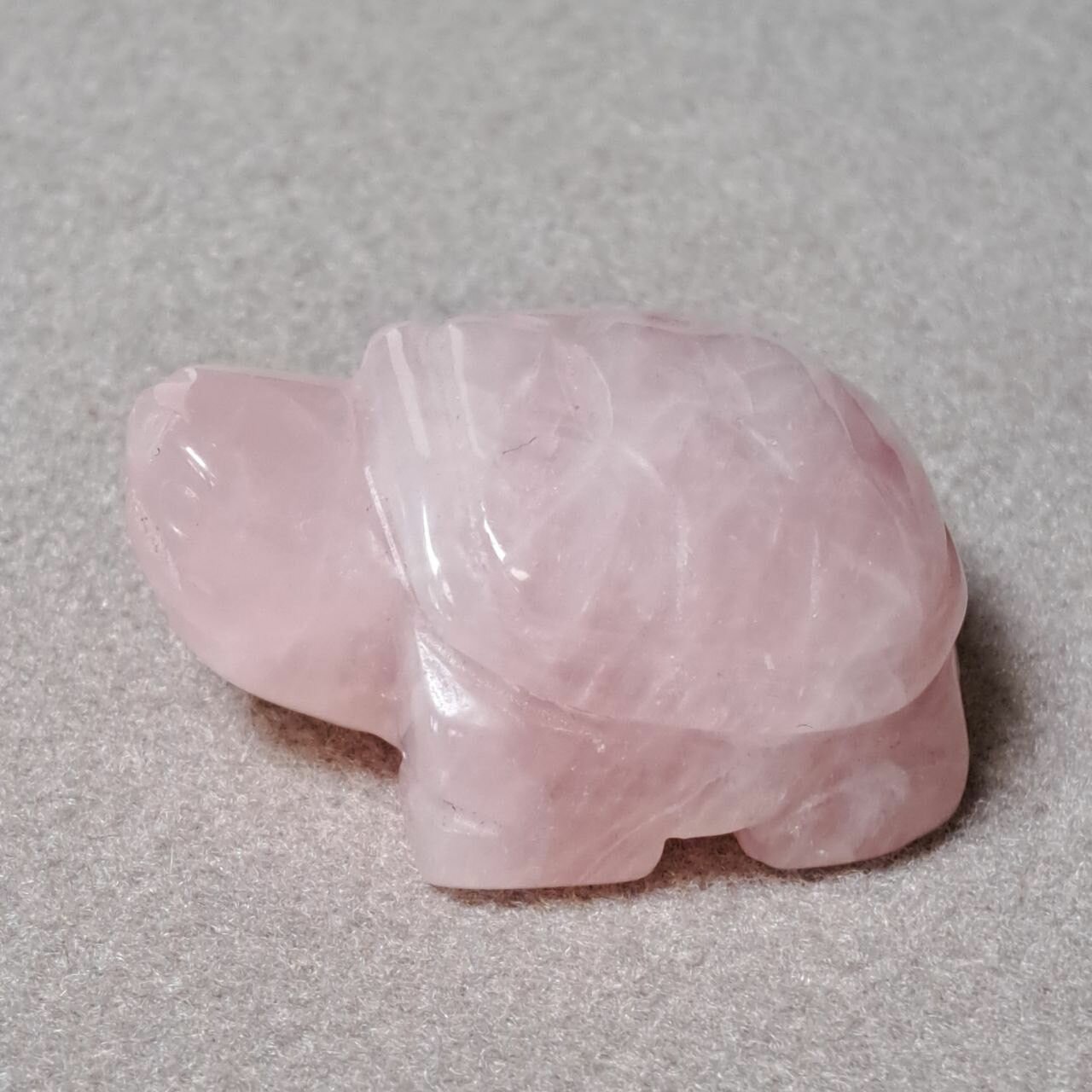 фото Статуэтка оберег и талисман эксклюзивный слоник из натурального Розового Кварца
