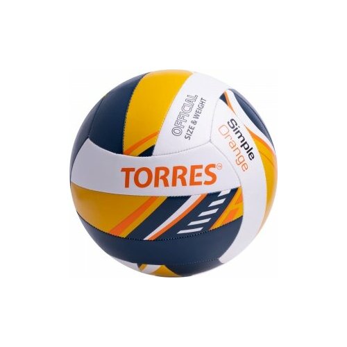 66623-95121 Мяч волейбольный TORRES Simple Orange V323125, размер 5 мяч волейбольный torres simple размер 5 синтетическая кожа тпу машинная сшивка бутиловая камера бело че