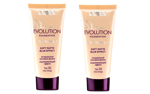 Крем тональный LUXVISAGE Skin EVOLUTION soft matte blur effect, 30 тон rose beige, 35 мл, 2 шт