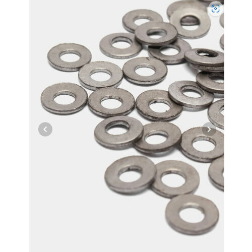 Шайбы плоские для болтов и гаек наружный диаметр - 8-9 мм 50 шт 499₽