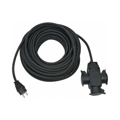 1167820301 Brennenstuhl удлинитель-переноска Extension Cable,25м, кабель черный 1,5мм2, 3 роз, IP44