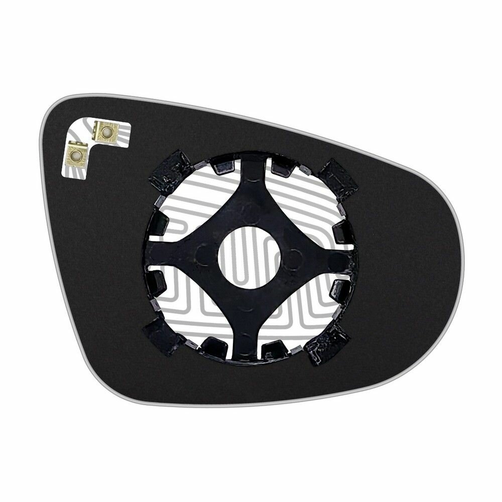 фото Зеркальный элемент левый VOLKSWAGEN Golf VI c 2008 по 2013 год выпуска асферика нейтральный c обогревом