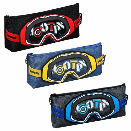 Пенал школьный на молнии Подводные очки микс 835₽