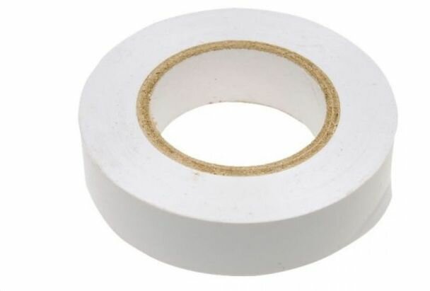 Изолента СИБРТЕХ 88792 ПВХ 15 мм x 10 м 130 мкм цвет белый 1 шт