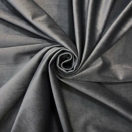 Бархат портьерный матовый/плотный HY-30 темн. серый 280 см