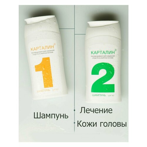 Шампунь Карталин Шаг1+Ша2 лечение кожи головы