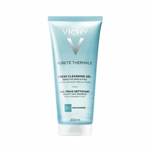 Vichy Purete Thermale Очищающий освежающий гель, 200 мл гели для умывания clarins очищающий гель придающий сияние коже