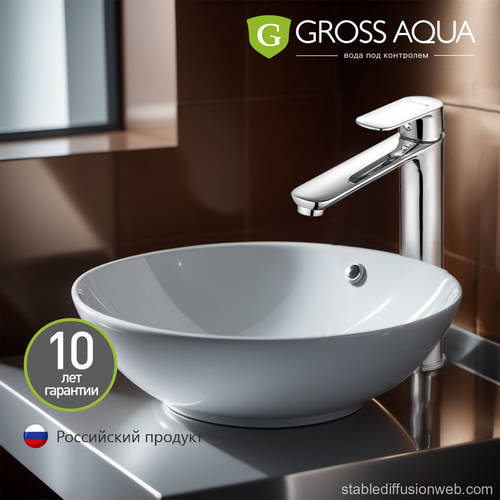 Смеситель для раковины (умывальника) GROSS AQUA Flat 6230520C хром