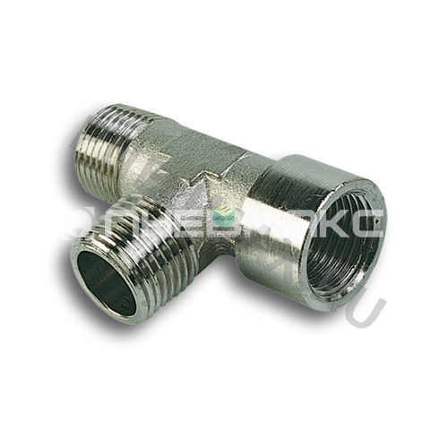 11814 PNEUMAX - Тройник T-образный с нар.-внутр. резьбой угловой R1/4-G1/4