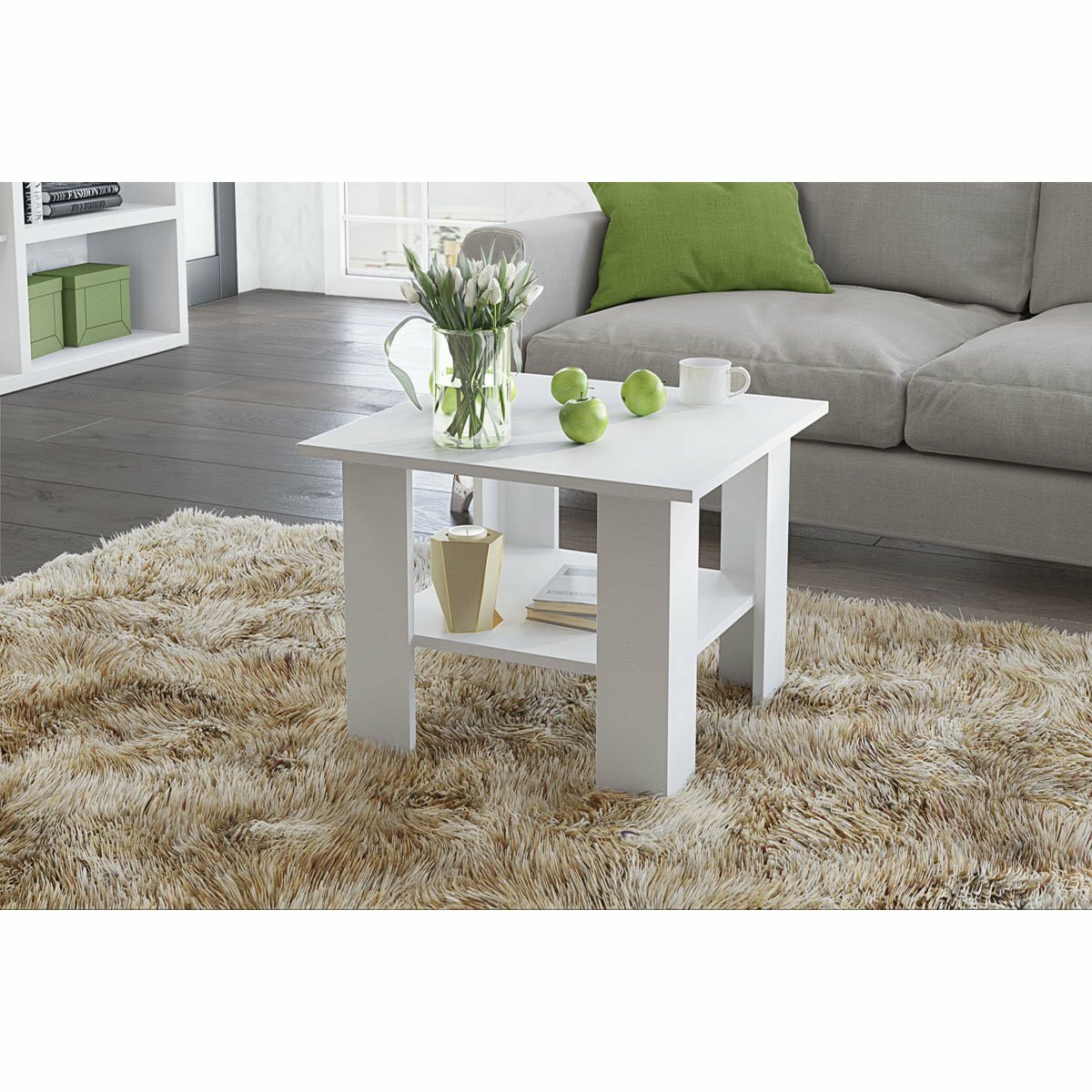 фото Журнальный стол "Лофт" - Белый