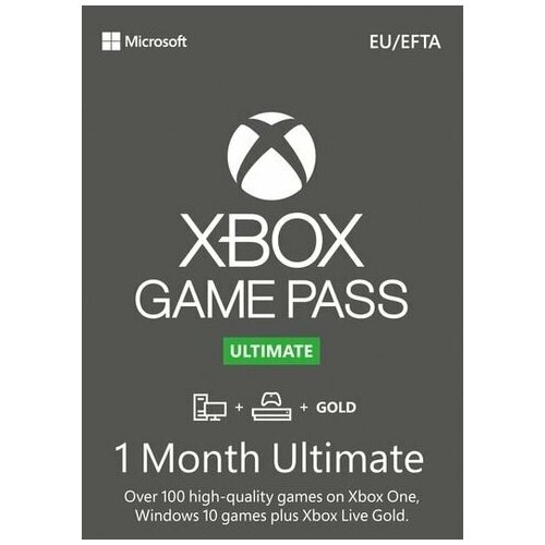 Подписка Xbox GAME PASS ULTIMATE 1 месяц подписка xbox game pass ultimate 1 месяц турция подарочная карта цифровой код