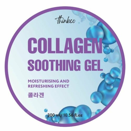 THINKCO Гель с коллагеном Collagen Soothing Gel уход за лицом thinkco гель универсальный для лица и тела с коллагеном collagen soothing gel