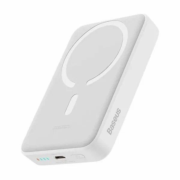 Внешний аккумулятор OS-Baseus Magnetic Mini Wireless Fast Charge Power Bank 10000mAh 30W (PPCXM1030) Белый