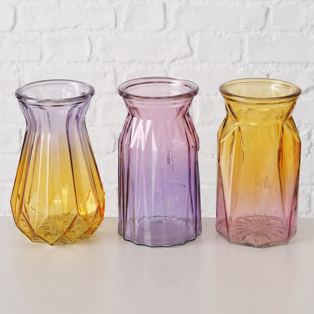 Boltze Набор стеклянных ваз Castelo Branco 15 см, 3 шт *