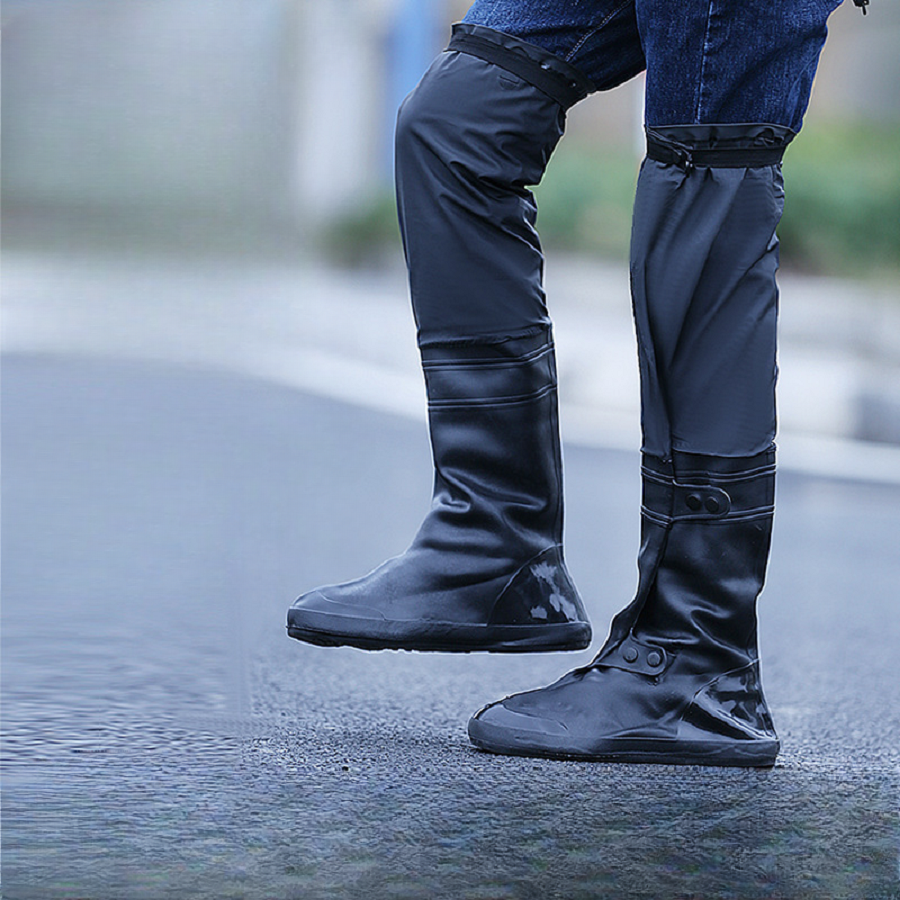фото Нескользящие, утолщенные и износостойкие, дождевые бахилы, болотники, размер 42/43, выше колена, водонепроницаемые, для рыбалки