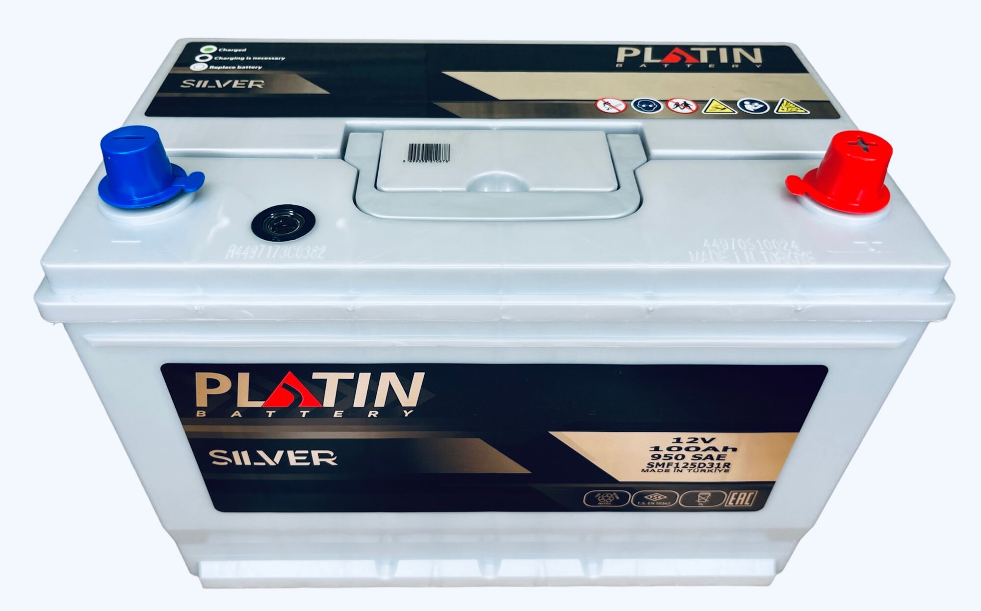 Аккумулятор автомобильный Platin Silver Asia 100 Ач о. п. 900 A SMF 125D31L 306х173х225