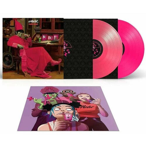 Gorillaz - Cracker Island Deluxe RSD Pink-Magenta Limited Alternate Cover Розовая и Маджента Виниловая Пластинка с Альтернативной Обложкой Делюкс-Издание с Tame Impala De La Soul и Bad Bunny 14989₽