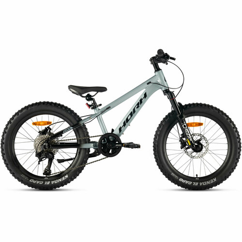 Велосипед детский HORH Cast AM 20 2024 хардтейл для детей от 6 лет до 8 лет алюминиевый с подножкой 8 скоростей дисковые гидравлические тормоза Grey-Black серыйчерный цвет рост 120-135 см 46076₽