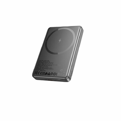 Внешний аккумулятор повербанк HOCO Q26A 10000mAh PD 20WQC30 18W с magsafe серый металлик 2990₽