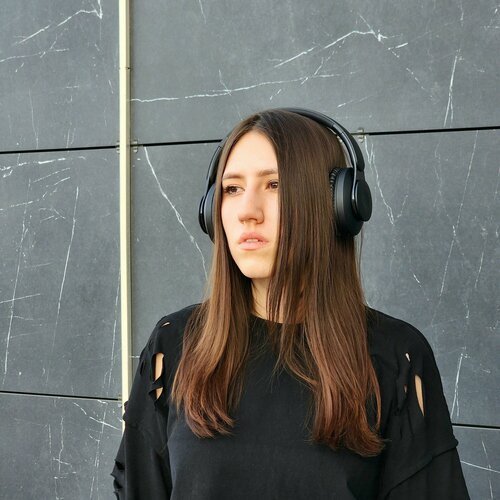 Наушники беспроводные накладные большие HOCO с микрофоном Bluetooth 53Наушники беспроводные полноразмерныескладные синий 1900₽