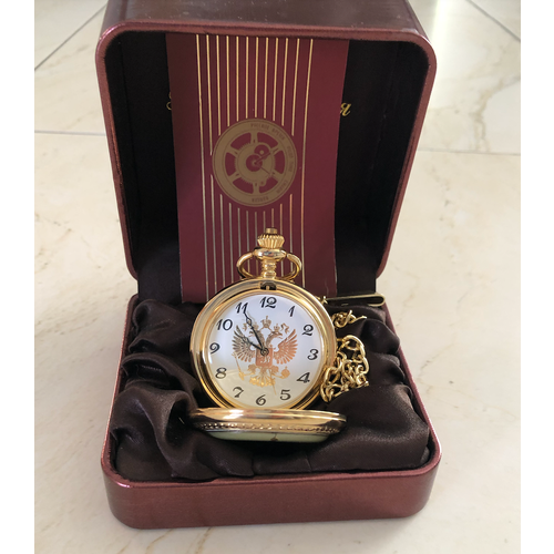 Карманные часы Русское время, золотистый