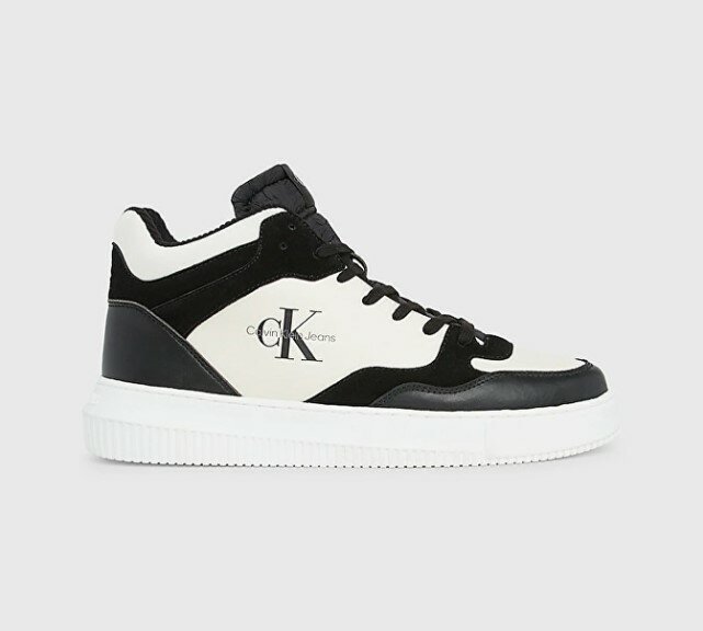 Кроссовки Calvin Klein Jeans CHUNKY MID CUPSOLE, полнота 10 (RU)/ на широкую стопу, размер 9US, белый