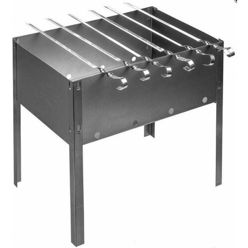 Мангал сборный 350х250х350 Эконом в пленке толщина 0,5 + 5 шампуров ТО-00006