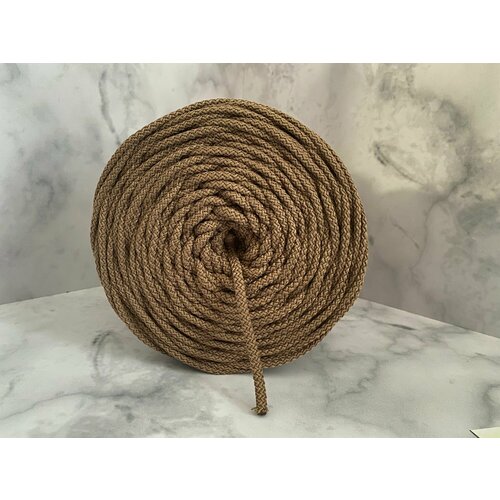 Полиэфирный шнур 5мм с сердечником Капучино 300м 1500₽