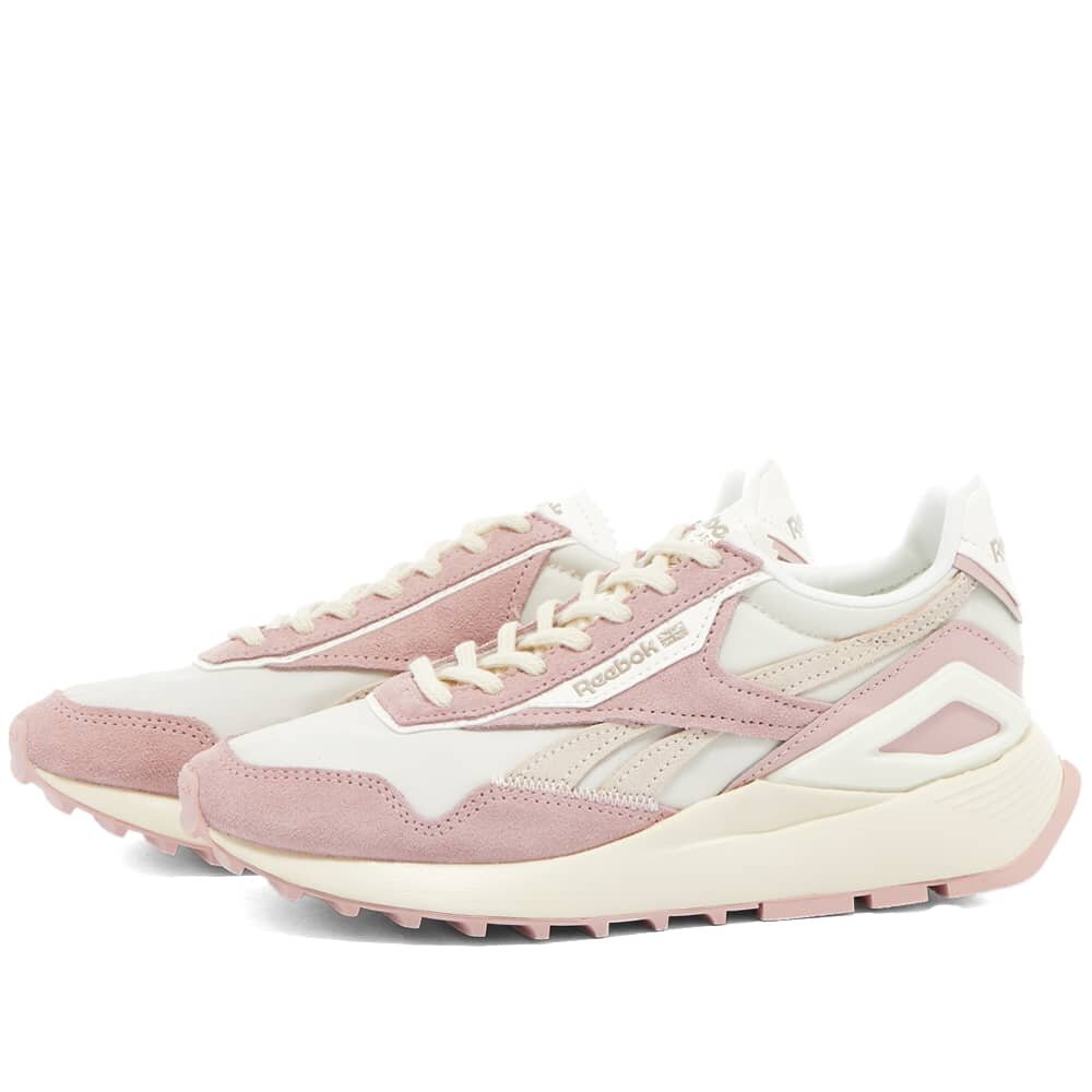 фото Кроссовки женские Reebok Classic Leather Legacy AZ smokey rose/alabaster/chalk, розовый 7,5 US