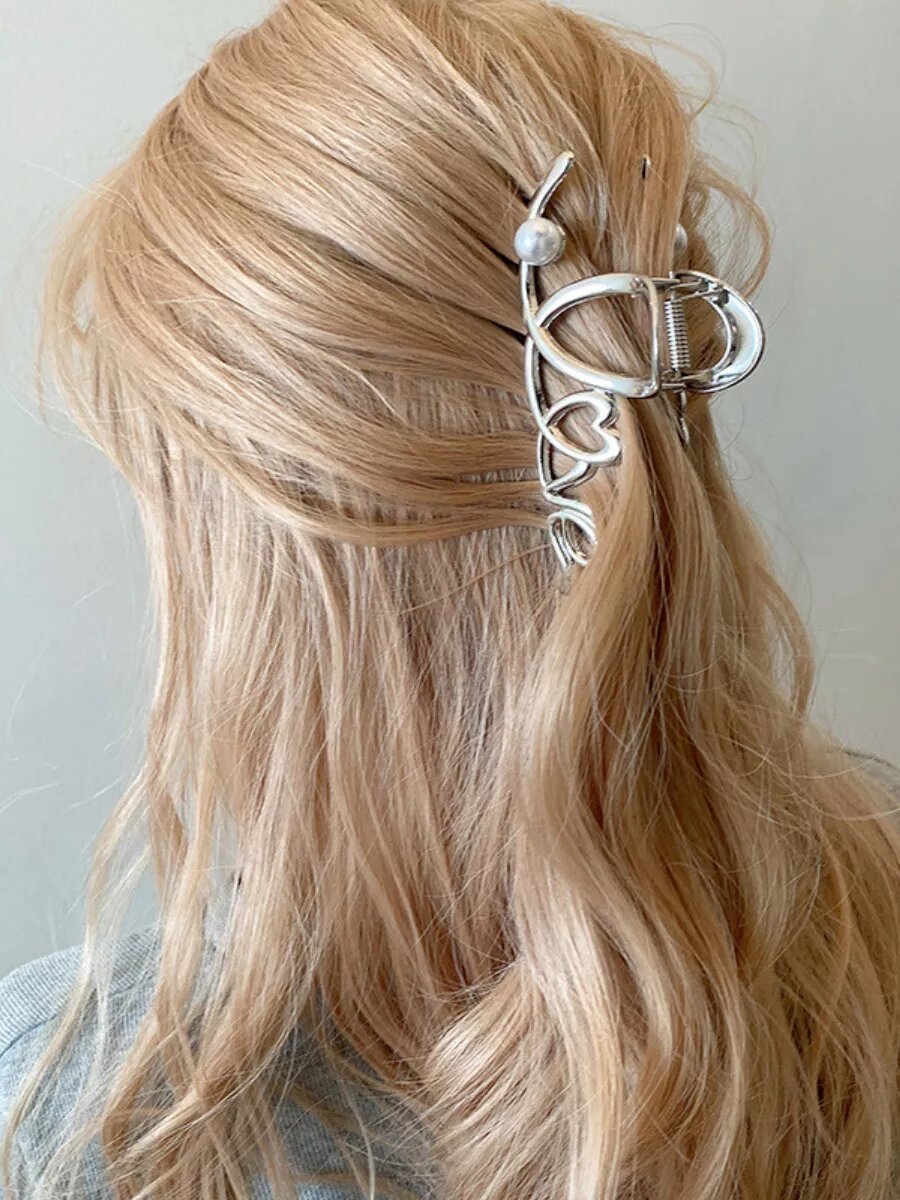 Большой крабик для волос заколка Love — фото 1