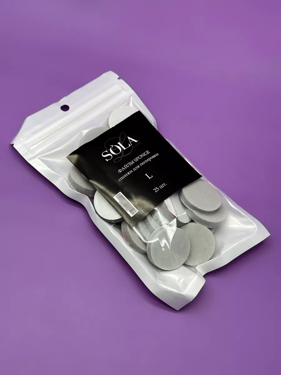 Спонжи для полировки стоп, диск L, 25шт — фото 1