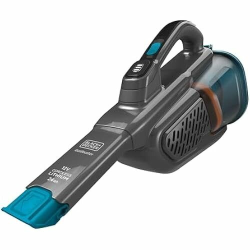 фото Black+Decker Lithium Dustbuster BHHV315J с циклонным действием Ручной пылесос с аккумулятором 12 В, 20AW, выдвижной щелевой насадкой и зарядным кабелем Беспроводной пылесос без мешка Титан