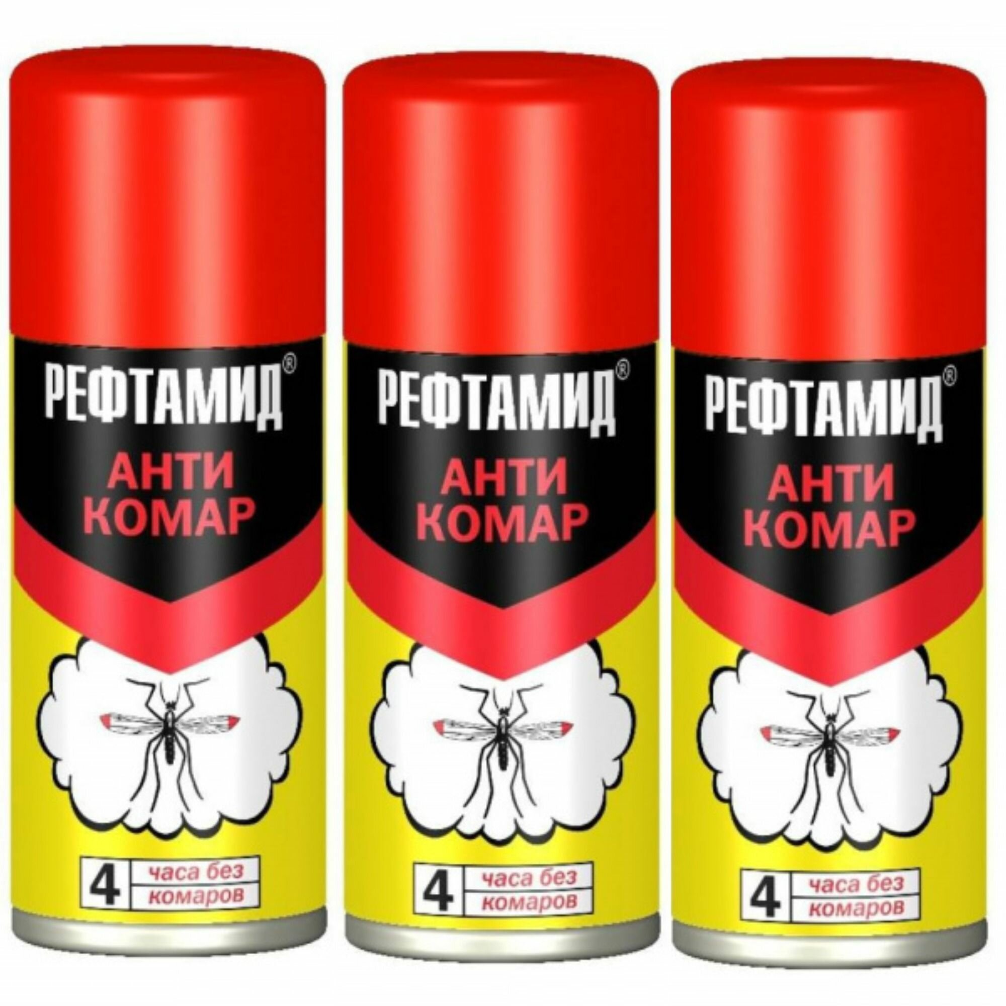 Рефтамид Средство от комаров Антикомар 100 мл 3 шт