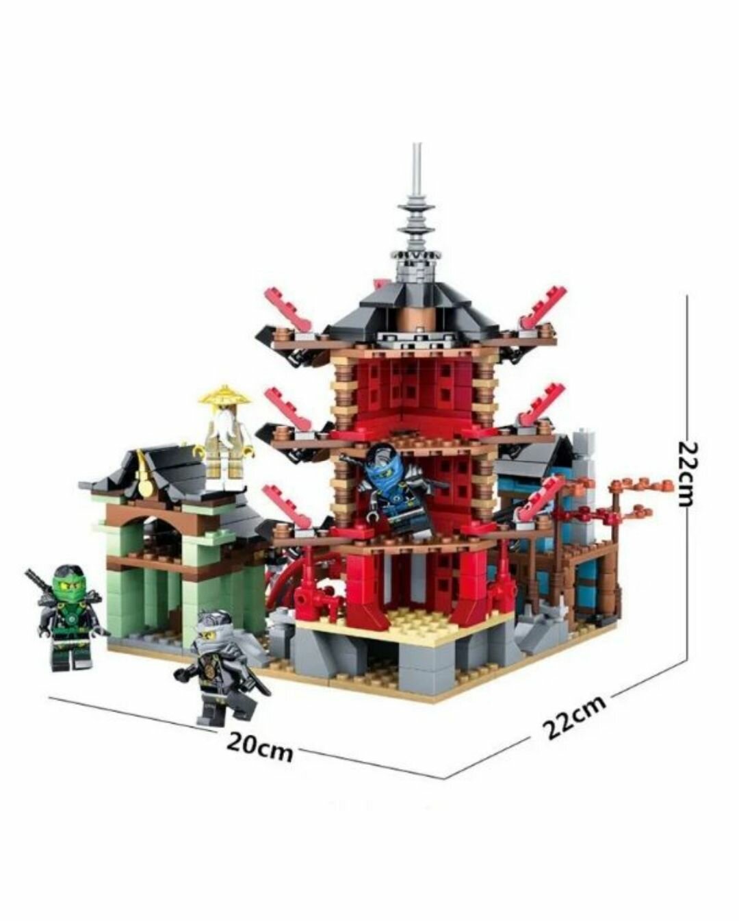 Конструктор 4024 "Храм Аэроджитцу", 767 деталей