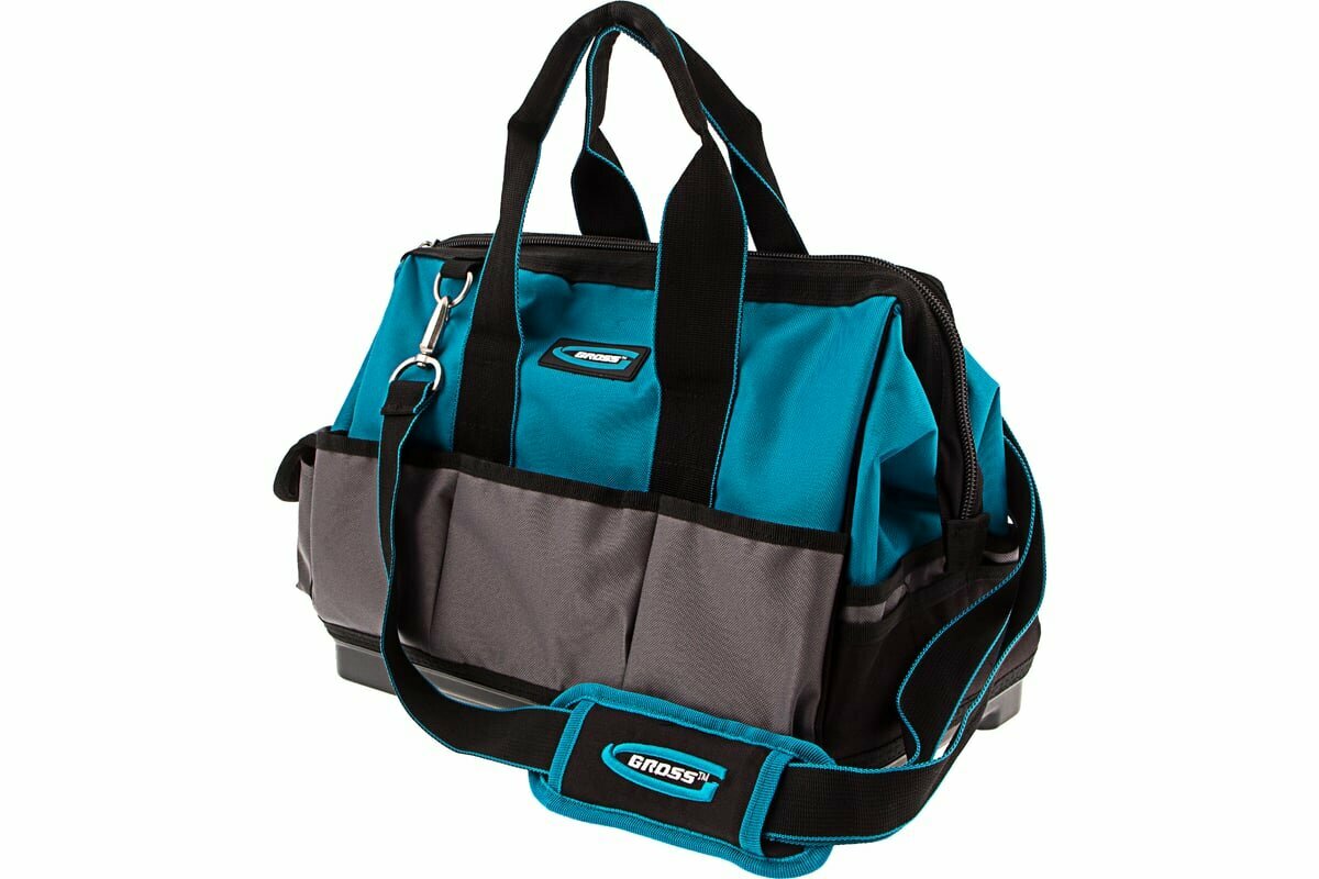 GROSS Сумка для инструмента Handwerker, 26 карманов, пластик, дно, наплечный ремень 90272