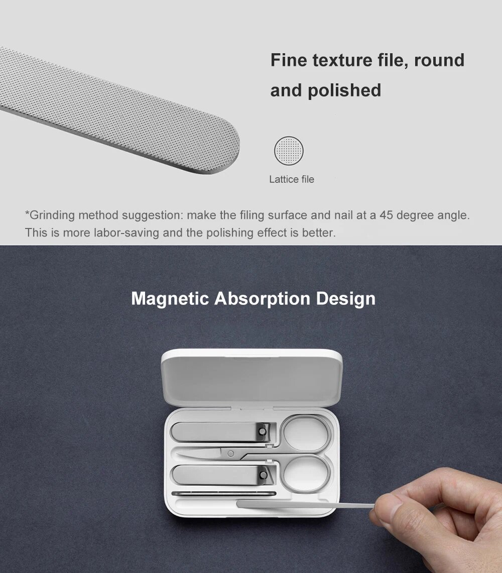 Набор для маникюра Xiaomi Mijia XM0444, 5 in 1: распространенные мифы