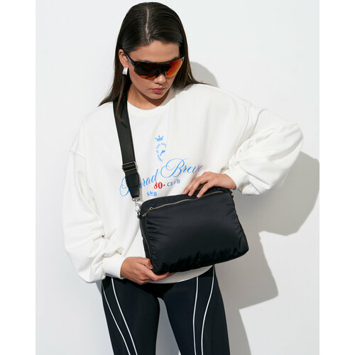 Сумка кросс-боди FABRIZIO CLUB, фактура гладкая, чеоный