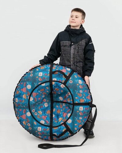 Изображение товара Ватрушка тюбинг детский 80 см, TubingPro "Романтика Парижа Blue"