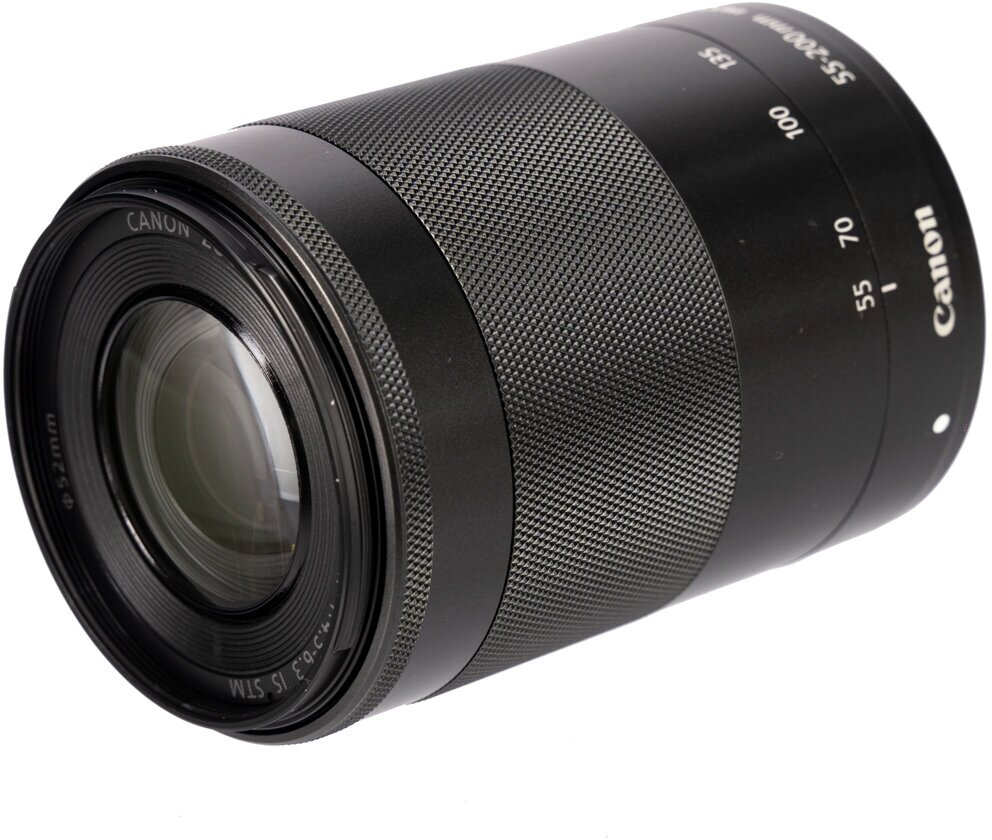 Объектив Canon EF-M 55-200mm f/4.5-6.3 IS STM, черный — купить в