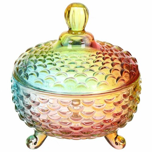 Сахарница стекло 10х11 см Самоцветы Y6-10320 451₽