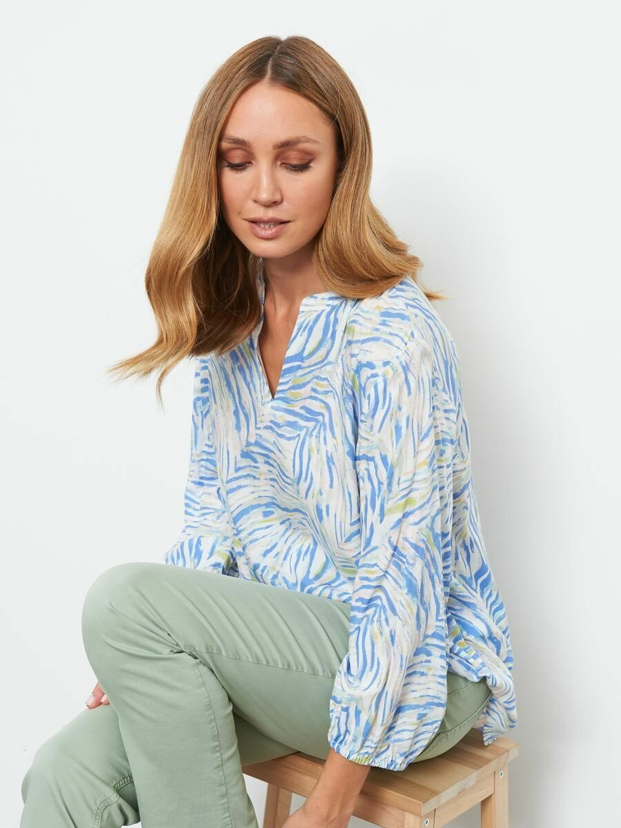 260005-66411 Блузка женская Gerry Weber классическая офисная летняя больших размеров — фото 1