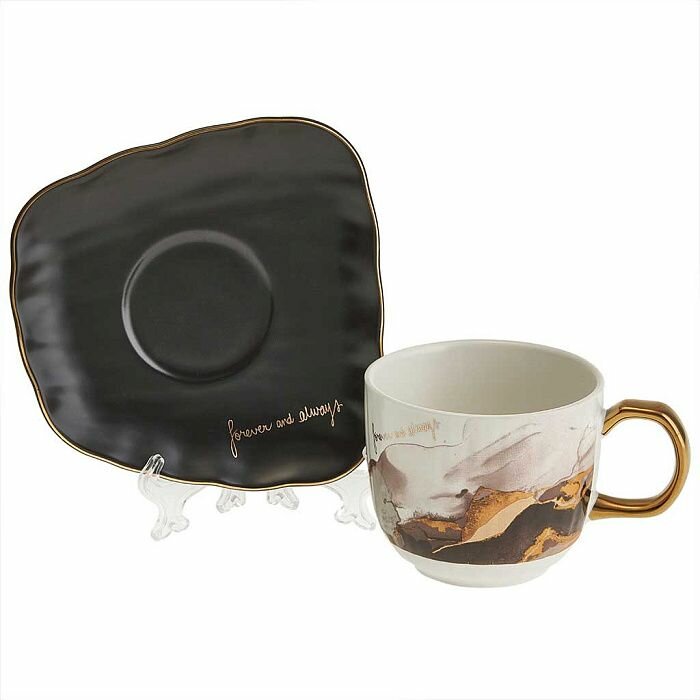 Чайный набор Beatrix МБ011P/4 "Black Onix", 8 предметов, в подарочной коробке