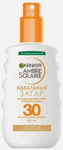 Изображение товара Солнцезащитный спрей-проявитель загара Garnier Ambre Solaire SPF30 Идеальный загар, 150 мл