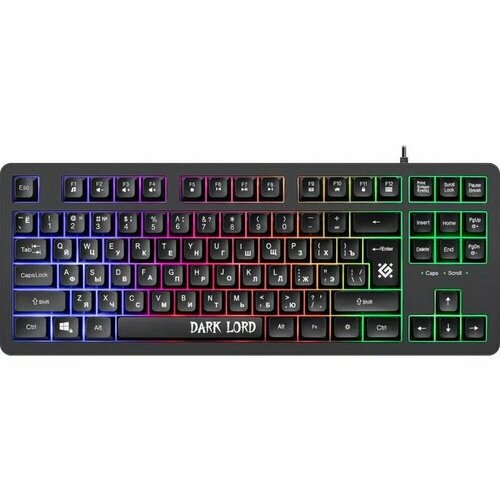 Defender Dark Lord GK-580 black (USB, 87 кл.) (45580)
