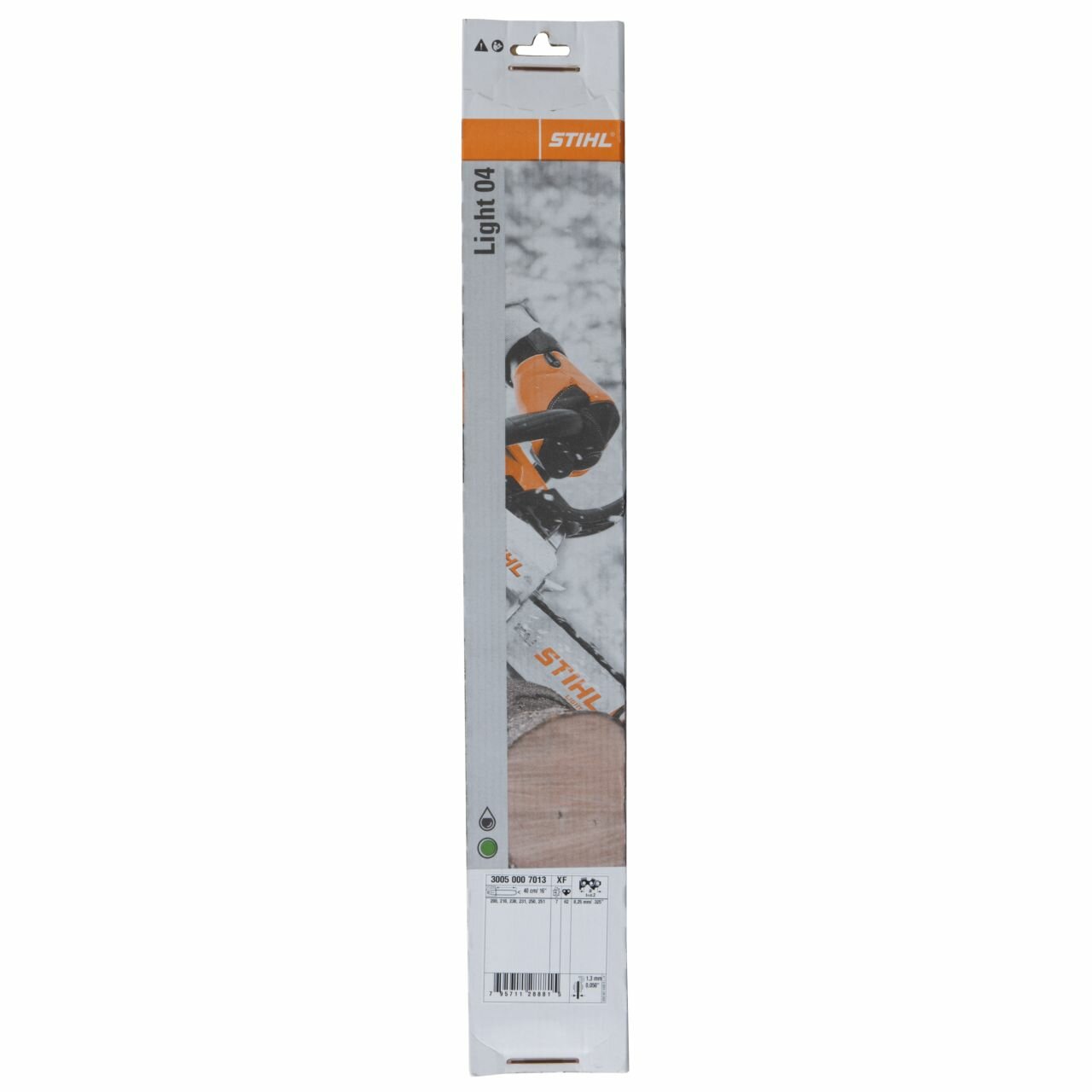 Изображение Шина для бензопилы STIHL Rollomatic E, 0.325, 1.3, 62 зв, 16/40 см, оригинал, арт. 30050007013