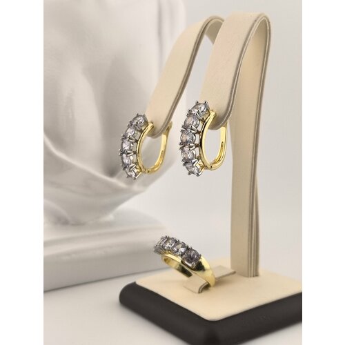 Комплект бижутерии Phonak, размер кольца 18, золотистый