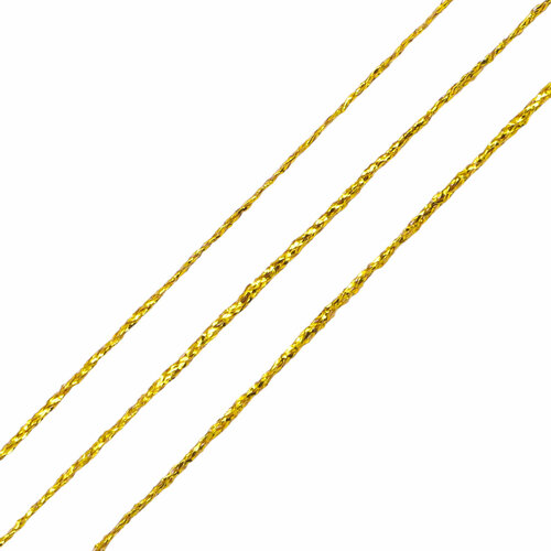 С1046 Шнур плоский металлизированный 1мм30м золото 383₽