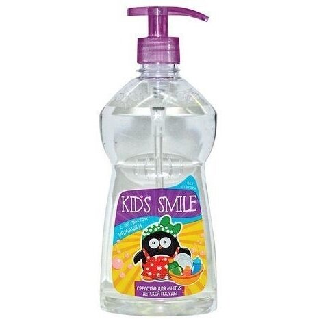 Средство для мытья посуды Romax Kids Smile для детской без фосфатов c Ромашкой дозатор 500 г
