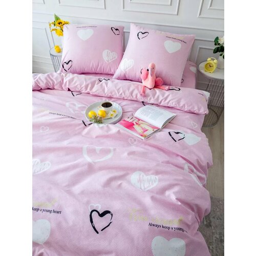 Постельное белье 2 спальное евро простынь наволочки 70х70 полисатин 2х спальное не бязь Ивановский текстиль TOP_T 1245₽